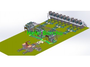 Twin hopper BIB secondary packing machine | rice seed 500g*60 bags | Operation speed: 130bpm