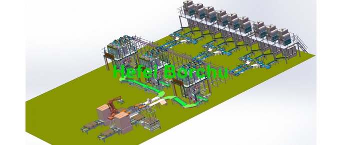 Twin hopper BIB secondary packing machine | rice seed 500g*60 bags | Operation speed: 130bpm